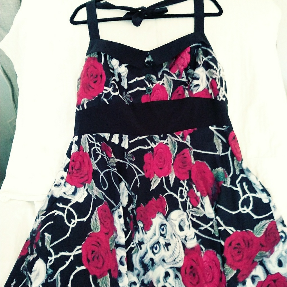 Retro Style Halter Plus Size Dress.